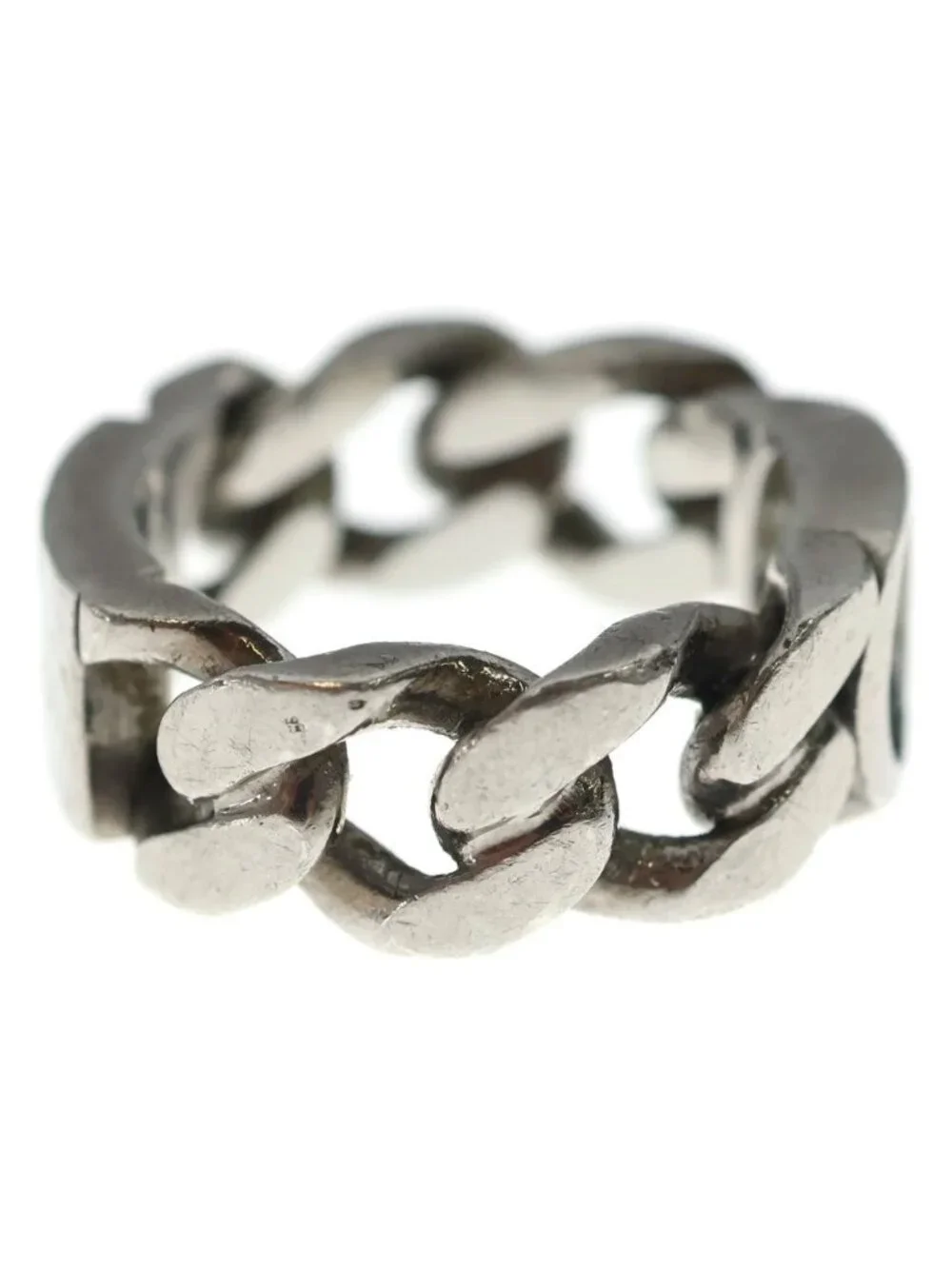 Dior CD Icon Chain Link Signature Ring Silver